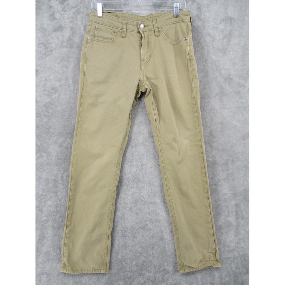 Levis 511 Pants Mens Size 30 Chino Stretch Slim Fit Casual Straight Leg Pockets